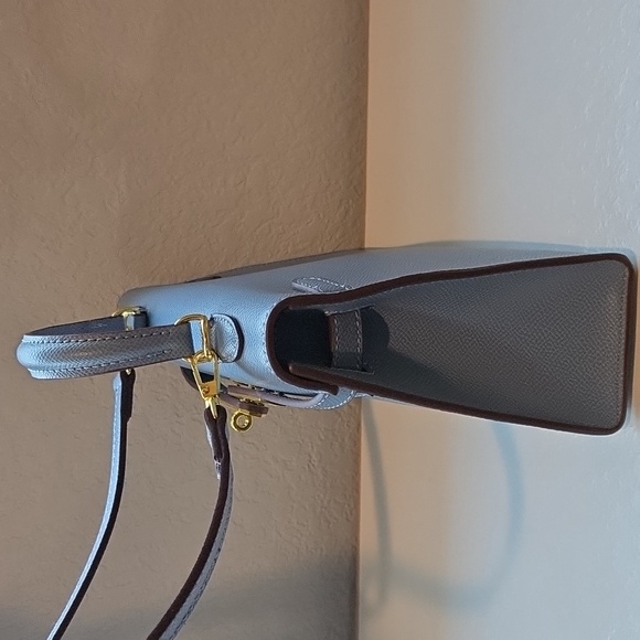 Mini Sellier Kelly Crossbody Bag Top Handle w/ Gold Hardware - Picture 4 of 9